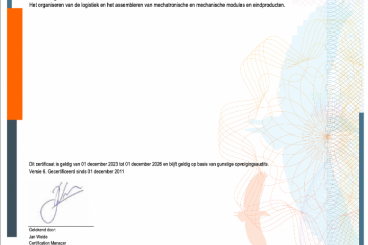 ISO: 14001:2015 Certificaat