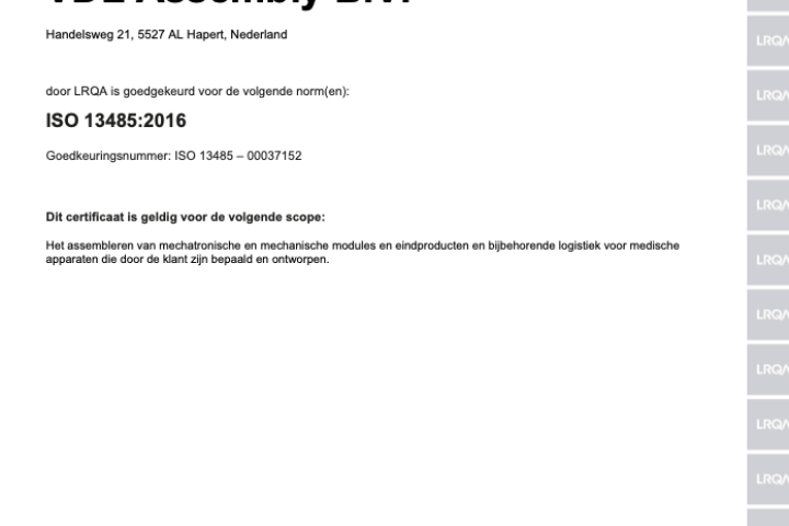 ISO-13485-Certificaat-NL